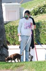 MICHELLE RODRIGUEZ Walks Her Dogs Near Fire-affected Runyon Canyon 01/09/2025