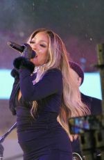 MICKEY GUYTON Performs at New Year Eve Celebration at Times Square in New York City 12/31/2024