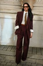 MILENA SMIT at Saint Laurent Menswear Fall-Winter 2025/2026 Show at Paris Fashion Week 01/28/2025