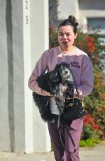 MIRANDA COSGROVE and Her Pup Penelope Visit The Vet 01/21/2025