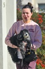 MIRANDA COSGROVE and Her Pup Penelope Visit The Vet 01/21/2025