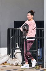MIRANDA COSGROVE and Her Pup Penelope Visit The Vet 01/21/2025