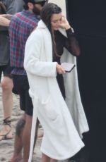 MIRANDA KERR at a Photoshoot on the Beach in Malibu 01/30/2025