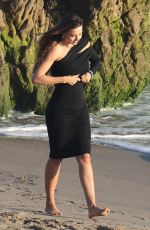 MIRANDA KERR at a Photoshoot on the Beach in Malibu 01/30/2025