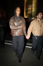 MONA TOUGAARD Holds Hands with a Mystery Man After Dinner at LouLou in Paris 01/26/2025