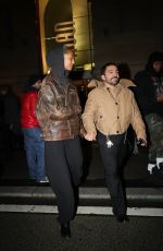 MONA TOUGAARD Holds Hands with a Mystery Man After Dinner at LouLou in Paris 01/26/2025