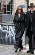 MONICA BELLUCCI and Tim Burton Out in Paris 01/26/2025