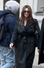 MONICA BELLUCCI and Tim Burton Out in Paris 01/26/2025