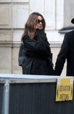 MONICA BELLUCCI and Tim Burton Out in Paris 01/26/2025