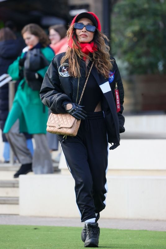MYLEENE KLASS Leaves ITV Studios After Appearing on Loose Women 01/14/2025