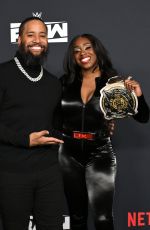 NAOMI at WWE Monday Night RAW Premiere at Intuit Dome in Inglewood 01/06/2025