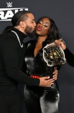 NAOMI at WWE Monday Night RAW Premiere at Intuit Dome in Inglewood 01/06/2025