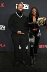 NAOMI at WWE Monday Night RAW Premiere at Intuit Dome in Inglewood 01/06/2025