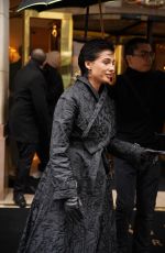 NAOMI SCOTT Leaves Her Hotel in Paris 01/26/2025