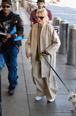 NAOMI WATTS Arrives at Los Angeles International Airport with Her Dog 01/12/2025
