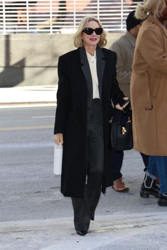 NAOMI WATTS Heading to Drew Barrymore Show in New York City 01/22/2025