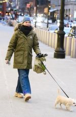 NAOMI WATTS Out Walking Her Dog in New York City 01/27/2025