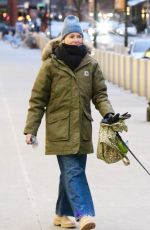 NAOMI WATTS Out Walking Her Dog in New York City 01/27/2025