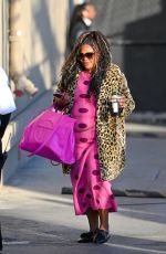 NICOLE BYER Arrives at Jimmy Kimmel Live to Promotes Why Won