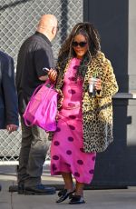 NICOLE BYER Arrives at Jimmy Kimmel Live to Promotes Why Won