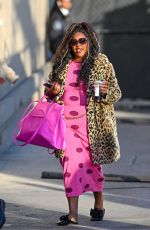 NICOLE BYER Arrives at Jimmy Kimmel Live to Promotes Why Won