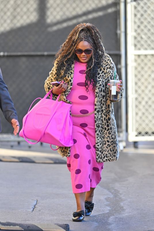 NICOLE BYER Arrives at Jimmy Kimmel Live to Promotes Why Won