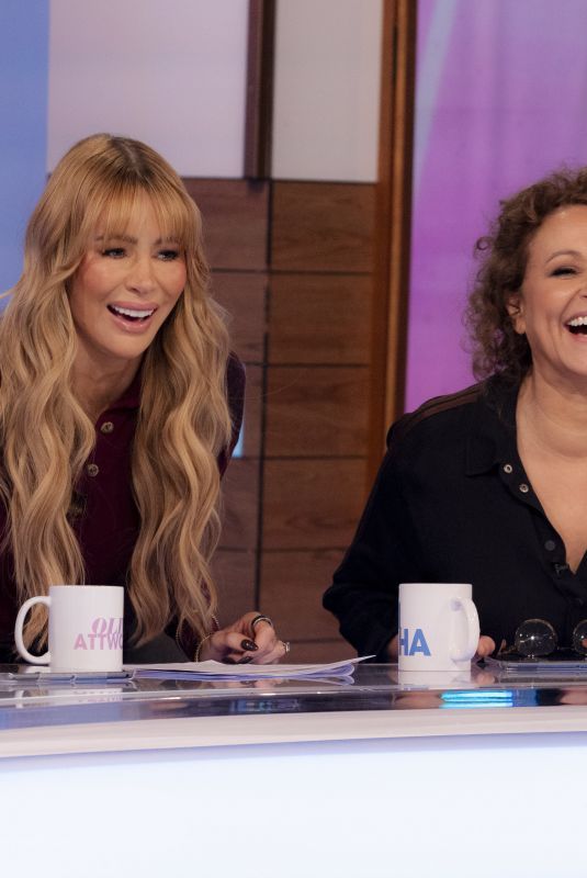 OLIVIA ATTWOOD and NADIA SAWALHA at Loose Women TV Show in London 01/24/2025