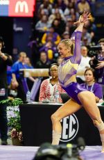 OLIVIA DUNNE at Florida v LSU Gymnastics Meet in Baton Rouge 01/17/2025