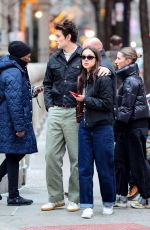OLIVIA RODRIGO and Her Boyfriend Louis Partridge Out in New York City 01/17/2025