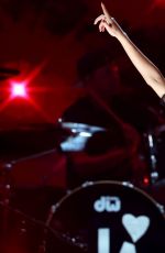 OLIVIA RODRIGO Performs at FireAid Benefit Concert in Los Angeles 01/30/2025