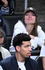 OLIVIA WILDE at NBA Game Between Los Angeles Lakers and Boston Celtics at Crypto.com Arena in Los Angeles 01/23/2025
