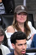 OLIVIA WILDE at NBA Game Between Los Angeles Lakers and Boston Celtics at Crypto.com Arena in Los Angeles 01/23/2025