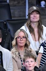 OLIVIA WILDE at NBA Game Between Los Angeles Lakers and Boston Celtics at Crypto.com Arena in Los Angeles 01/23/2025