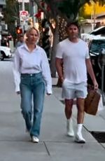 PAMELA ANDERSON and Rumored Boyfriend Shop at Erewhon in Beverly Hills 01/10/2025