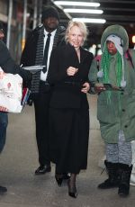 PAMELA ANDERSON Arrives at a Q&A for The Last Showgirl at AMC in New York 01/08/2025