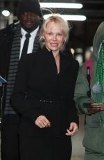 PAMELA ANDERSON Arrives at a Q&A for The Last Showgirl at AMC in New York 01/08/2025