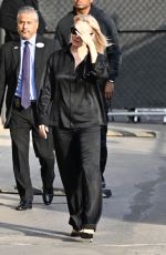 PAMELA ANDERSON Arrives at Jimmy Kimmel Live! in Hollywood 01/30/2025