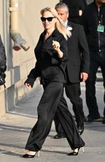 PAMELA ANDERSON Arrives at Jimmy Kimmel Live! in Hollywood 01/30/2025