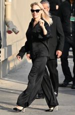 PAMELA ANDERSON Arrives at Jimmy Kimmel Live! in Hollywood 01/30/2025
