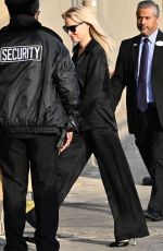 PAMELA ANDERSON Arrives at Jimmy Kimmel Live! in Hollywood 01/30/2025