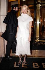 PAMELA ANDERSON Night Out at Paris Fashion Week 01/26/2025