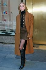 PHOEBE DYNEVOR Arrives at NBC in New York City 01/16/2025