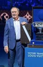 PHOEBE DYNEVOR at Official Trophy Trunk Unveiling of Norman Brookes Challenge Cup at Australian Open in Melbourne 01/26/2025