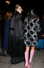 POPPY DELEVINGNE Arrives at Chanel Lunch at Paris Fashion Week 01/28/2025