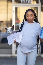 Pregant SKAI JACKSON Out and About in Sherman Oaks 01/15/2025