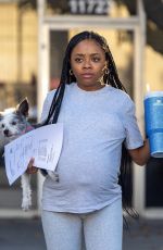 Pregant SKAI JACKSON Out and About in Sherman Oaks 01/15/2025