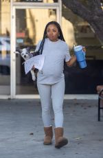 Pregant SKAI JACKSON Out and About in Sherman Oaks 01/15/2025