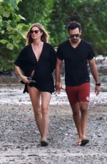 Pregnant GISELE BUNDCHEN and Joaquim Valente Out at a Beach in Costa Rica 12/24/2024