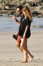 Pregnant GISELE BUNDCHEN and Joaquim Valente Out at a Beach in Costa Rica 12/24/2024