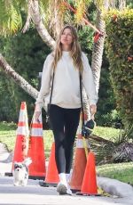 Pregnant GISELE BUNDCHEN Out with Her Dog in Miami 01/10/2025